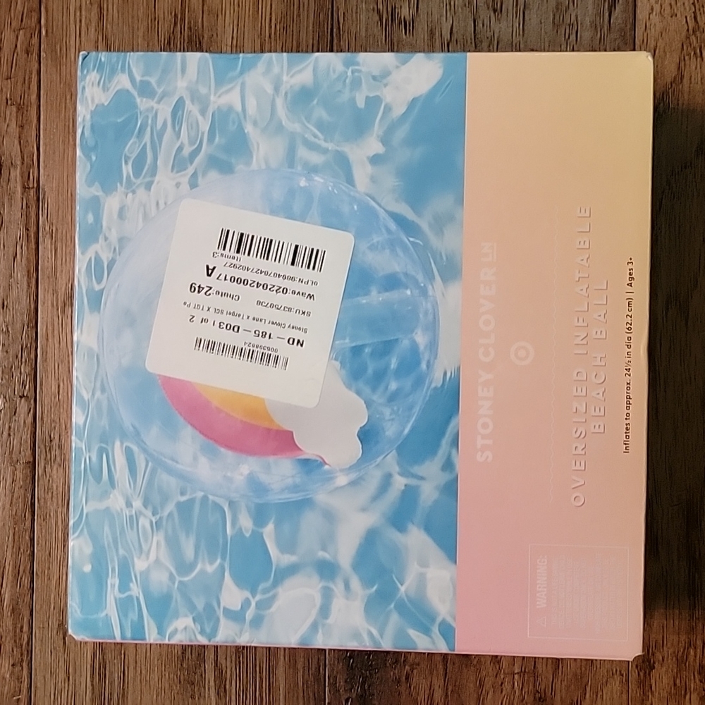 Stoney Clover Lane Oversized Inflatable Beach Ball Cloud Print